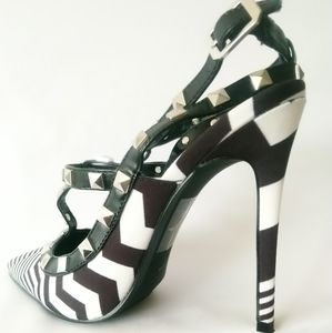 Shoe Republic LA women's high heel cage pumps